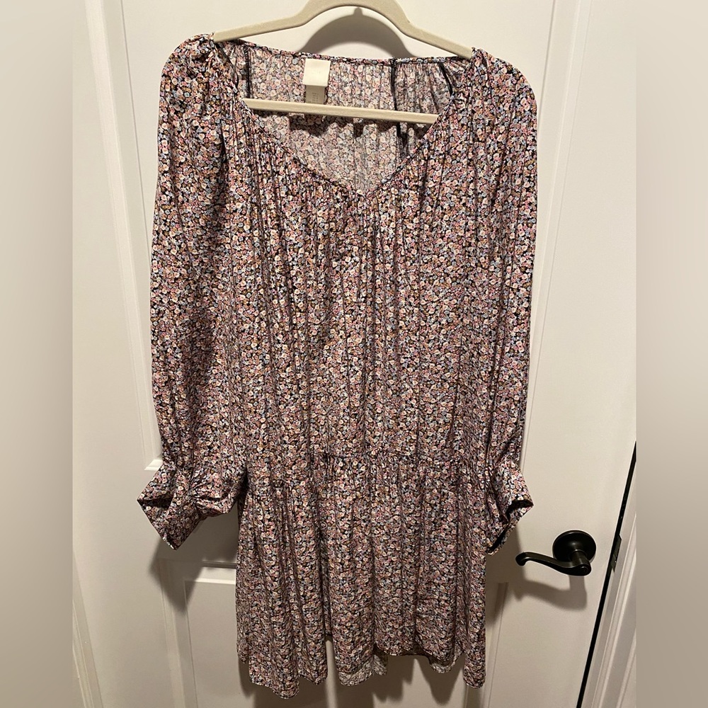 NWOT - H&M Floral long sleeve babydoll dress
